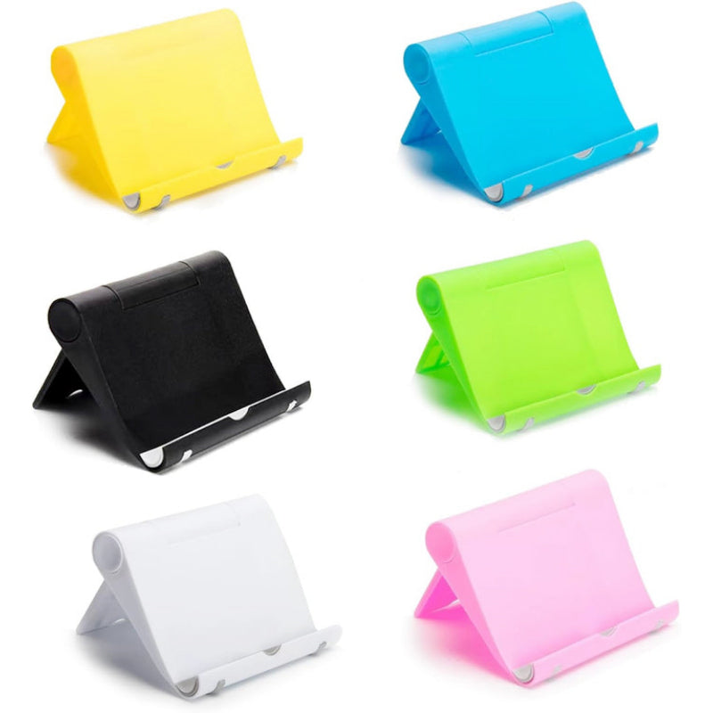 Universal Multi-Angle Foldable Phone & Tablet Holder – Adjustable 270° Rotatable Stand with Anti-Slip Base for Desk, Bed, Travel