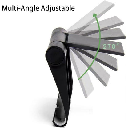 Universal Multi-Angle Foldable Phone & Tablet Holder – Adjustable 270° Rotatable Stand with Anti-Slip Base for Desk, Bed, Travel