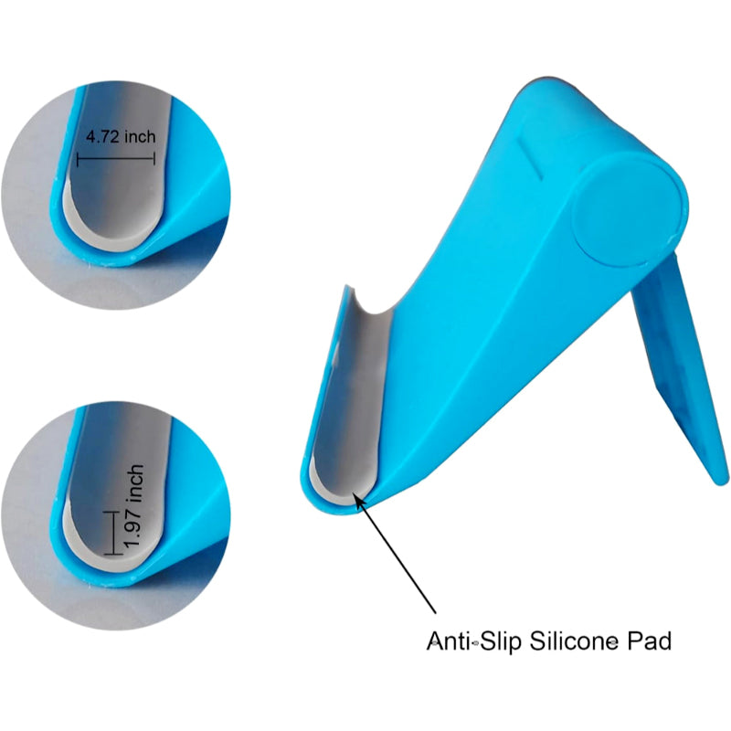Universal Multi-Angle Foldable Phone & Tablet Holder – Adjustable 270° Rotatable Stand with Anti-Slip Base for Desk, Bed, Travel