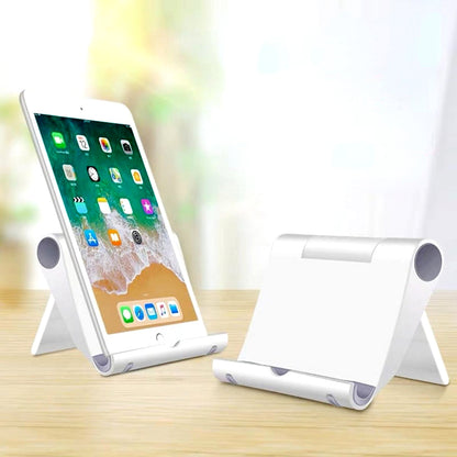 Universal Multi-Angle Foldable Phone & Tablet Holder – Adjustable 270° Rotatable Stand with Anti-Slip Base for Desk, Bed, Travel