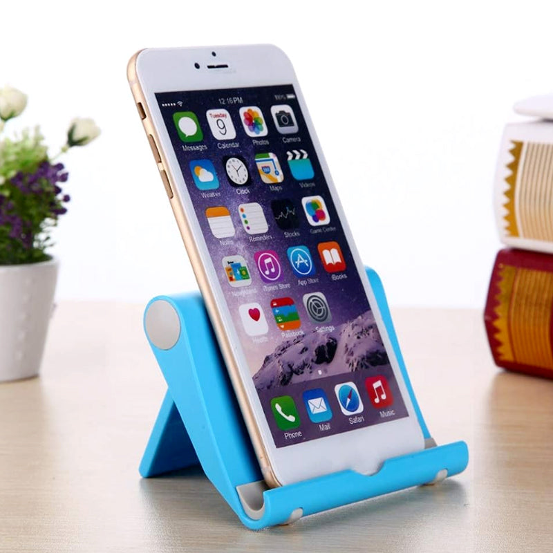 Universal Multi-Angle Foldable Phone & Tablet Holder – Adjustable 270° Rotatable Stand with Anti-Slip Base for Desk, Bed, Travel