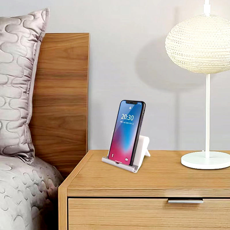 Universal Multi-Angle Foldable Phone & Tablet Holder – Adjustable 270° Rotatable Stand with Anti-Slip Base for Desk, Bed, Travel