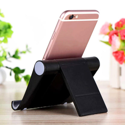 Universal Multi-Angle Foldable Phone & Tablet Holder – Adjustable 270° Rotatable Stand with Anti-Slip Base for Desk, Bed, Travel