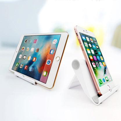 Universal Multi-Angle Foldable Phone & Tablet Holder – Adjustable 270° Rotatable Stand with Anti-Slip Base for Desk, Bed, Travel